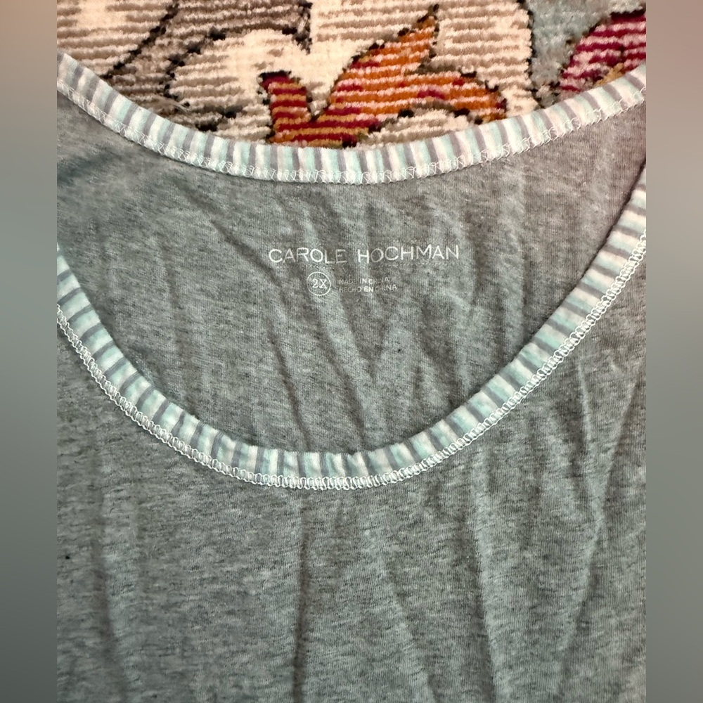 Carole Hochman 2 piece sleep set sleepwear PJs 2X - Picture 3 of 4